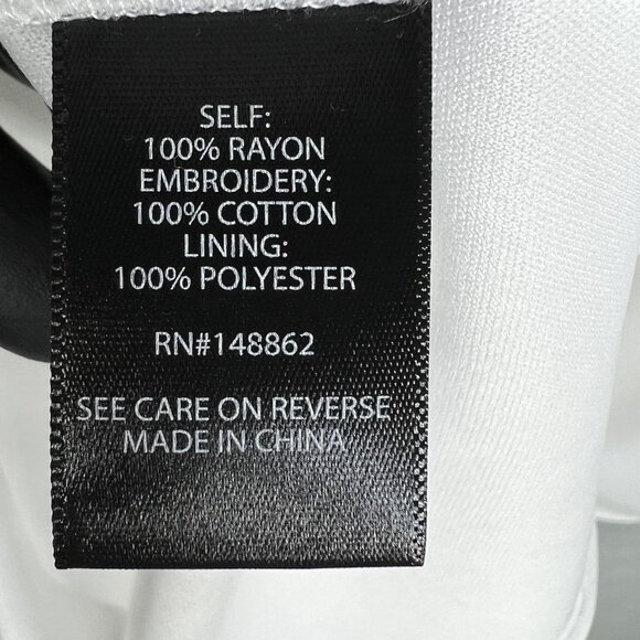 Torrid Womens 5X Button Up Long Sleeve Midi Challis White Dress Cottagecore Boho - Picture 14 of 16